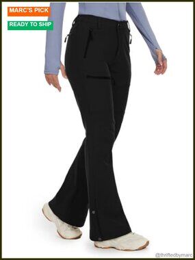 Women's Snow Ski Pants Waterproof Fleece Lined Insulated Winter Softshell